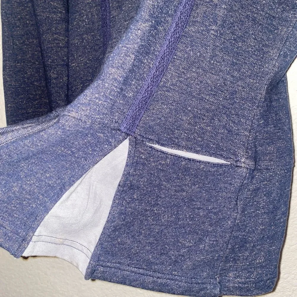 North river hoodie sweater boho hippie flare triangle peasant prairie m zip Gorp